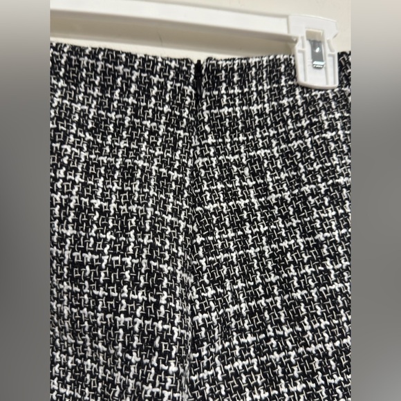 NewWomen's Black & White Plaid Collar Double-Breasted Jacket & Skirt Set Size XL - Picture 12 of 16